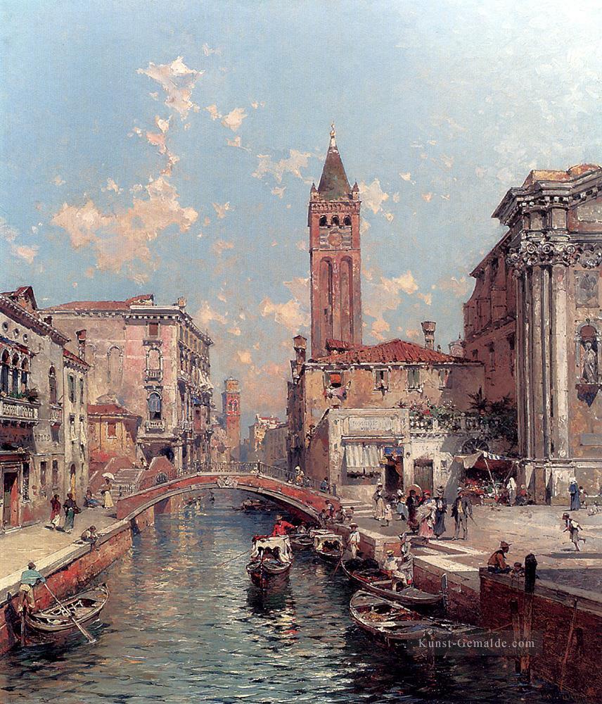 Rio Sankt Barnaba Venedig Franz Richard Unterberger Venedig Ölgemälde